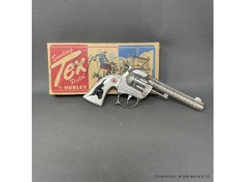 Smoking Tex Pistol By Hubley In Original Box
