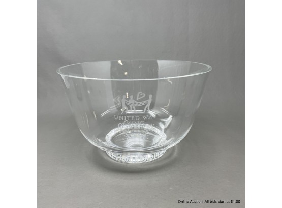 Cartier Crystal Centerpiece Bowl (Local Pick-Up Or UPS Store Ship)