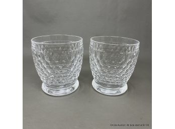 Pair Of Villeroy & Boch Old Fashioned Glasses
