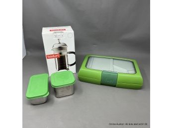 Bodum French Press, Pottery Barn Kids Stainless Steel And Fuel Bento Box