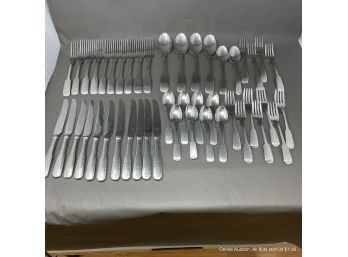 Towle Hammersmith Stainless Steel Flatware 46pc