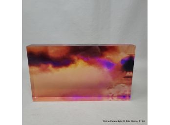 Acrylic Cloud Scape Unsigned Art