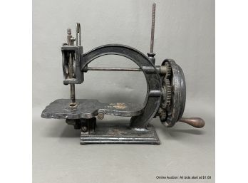 Antique Wanzer-Style Little Sewing Machine