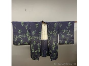 Japanese Silk Jacket With Block Sleeve