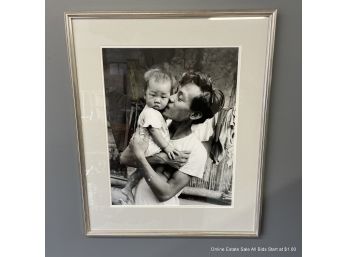 Framed Photograph Of Man And Child (Local Pick Up Or UPS Store Ship Only)