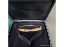 Tiffany & Co. Atlas 18K  Yellow Gold And Diamond Bracelet