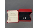 Cartier 18K White Gold, Diamond & Cultured Pearl Earrings