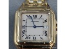 Cartier 18K Yellow Gold Wristwatch Panthere De Cartier