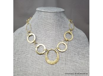 One 18K Yellow Gold Necklace 61 Grams