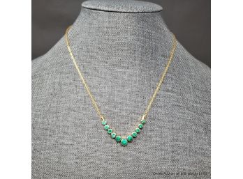 18K Yellow Gold And Emerald Necklace Coteux S.R.L. Di Michela Furibondi