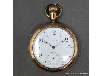 Waltham Yellow Gold Filled Antique Pocket Watch