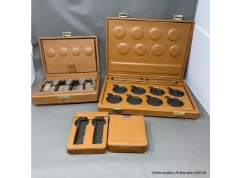 Three Scatola Del Tempo Leather Watch Travel Cases