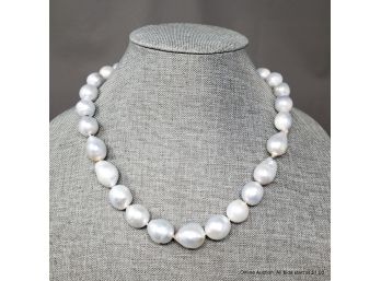 Graduated Strand Of Cultured Saltwater South Sea Pearls
