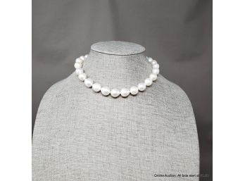 Graduated Cultured South Sea Pearl Strand Necklace 16.25 Inches
