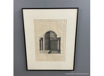 Building Andrea Palladio & Isaac Ware Copper Plate Engraving (Local Pick Up Or UPS Store Ship Only)