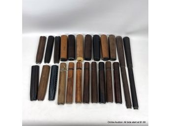 Assorted Wood Rifle Forestock And Related Parts