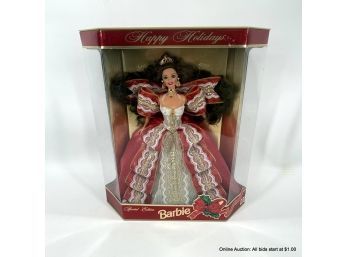 1997 Happy Holidays Limited Edition Barbie Doll In Original Unopened Box