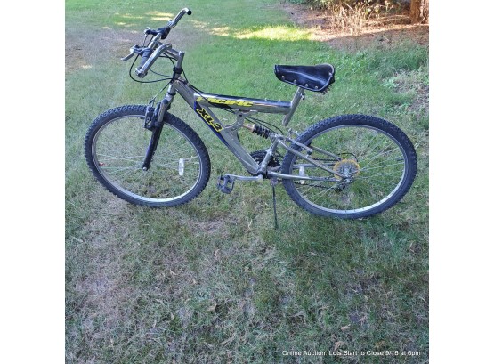 Pacific XL2 Mountain Bike With Hydraulic Suspension, 26' Wheels & 38 Handlebars, 21 Speed