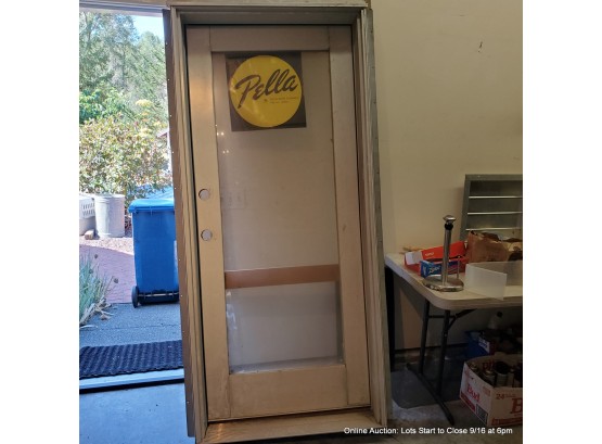 Pella Full-light 34' X 77' Exterior Door On Jamb Right Hand Swing