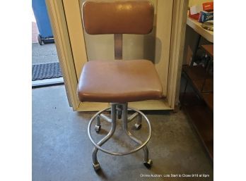 Industrial Work Stool With Wheeled Base By Do More Office Furniture