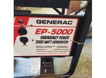 Generac EP-5000 Emergency Power 5000 Watt With Tecumseh Motor