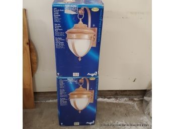Pair Of Wall-mount Decorative Outdoor Lights