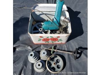 Assorted Tools, Hardware & Pully's