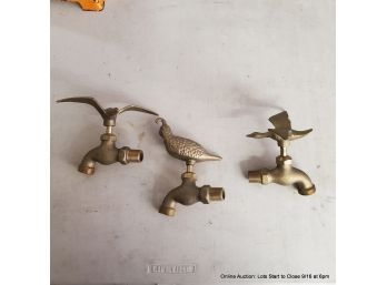 Three Decorative Hose Faucets (bibs)