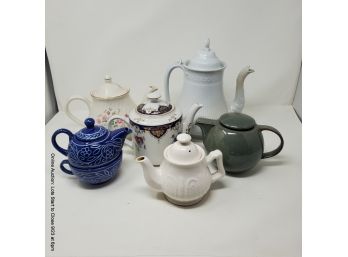 Lot Of Six Teapots
