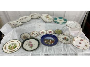 Antique Plate Lot, 16 Pieces
