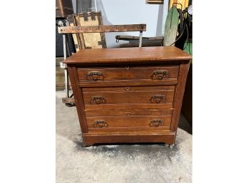 Antique Oak Bureau/chest/dresser. 3 Drawer