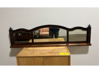 Antique Wall Mirror With Added Shelf
