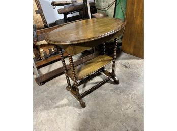 Antique/Vintage Spool Leg Side Table