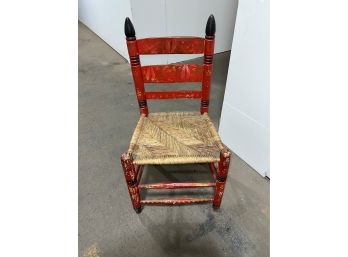 Antique Painted Primitive Chair