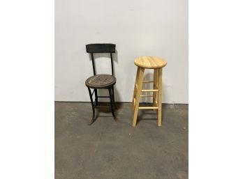 Industrial Chair And Stool