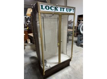 Vintage Locking Display Cabinet