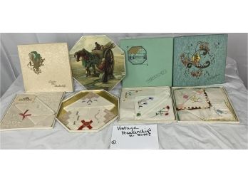 Antique/vintage Handkerchiefs In Boxes