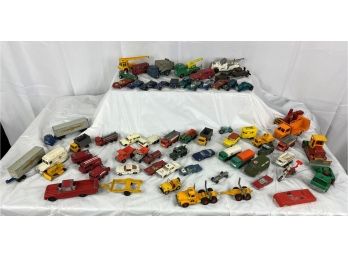 Large Lot Of Diecast Vehicles. Hot Wheels Redlines, Budgie, Lesney Corgi, Dinky And More