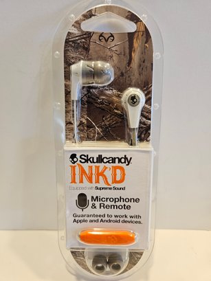 Skullcandy INK'D Realtree Earbuds With Microphone And Remote