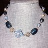 2pc Beaded Blue&green Necklace