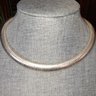 Silvertone Thick Necklaces X2