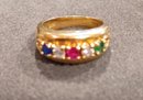 10k Gold- 5 Stone Ring