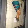 18c Queen Nefertiti Framed & Matted Painting