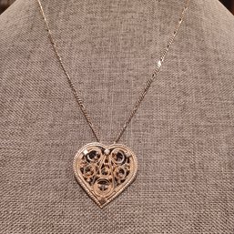 Sterling Silver 925 Heart Necklace