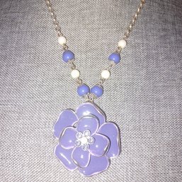 Purple Flower Necklace