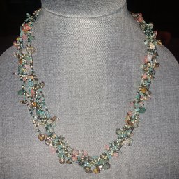 Beaded Rock Necklace X 2