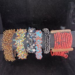 6pc Bundle Beaded Bracelets