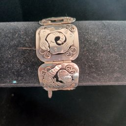 Sterling Art Square Bracelet