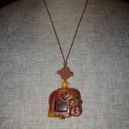 Stone Elephant Necklace