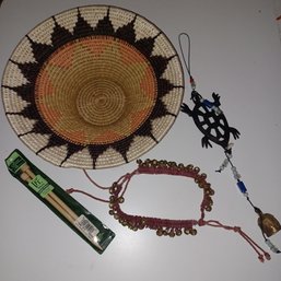 Basket Bowl,wind Chime,bells & Knitting Needles